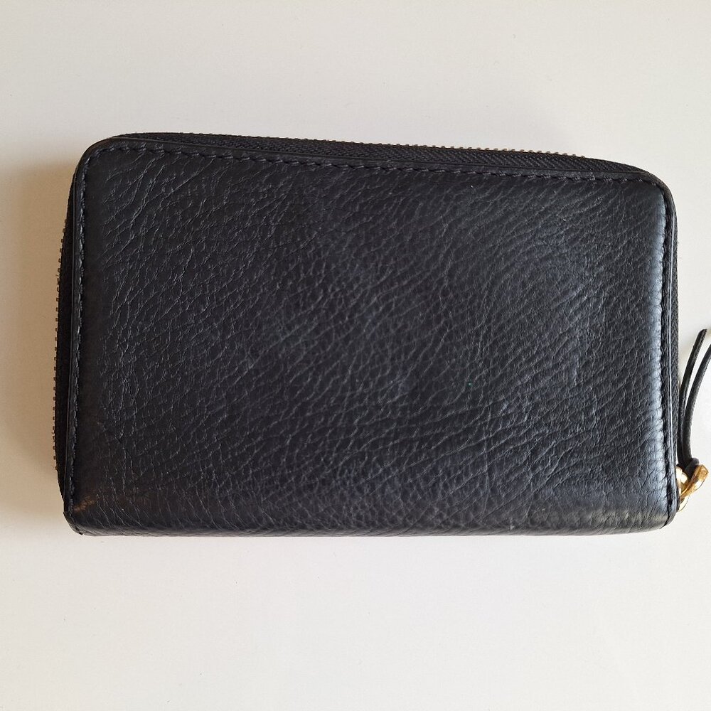 Marc Jacobs Black Leather Zip Around Wallet - Picture 2 of 3